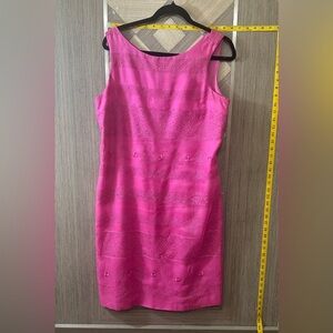 Chic Fuchsia Sleeveless Midi Dress